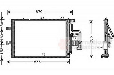 VAN WEZEL 37005309 -  Конденсатор, кондиционер